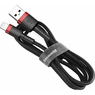 Baseus CALKLF-R91 USB / Lightning, QC 3.0, 2A, 3m, černý/červený