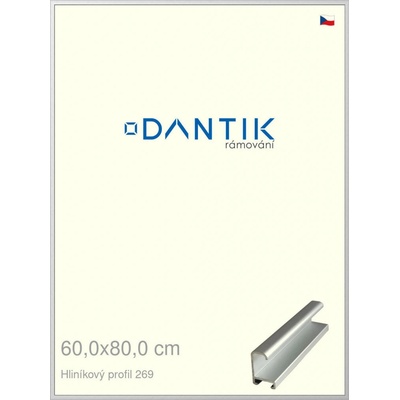 DANTIK rámeček 60 x 80 profil 7269 Stříbrná matná