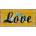 Drevená Ceduľa Love