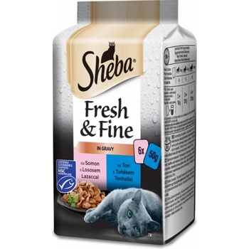 Sheba Fresh & Fine Rybí výběr ve šťávě 72 x 50 g