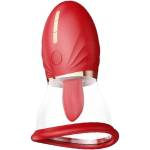 REALOV Вагинален и клиторен стимулатор "adoramor red" 13 см