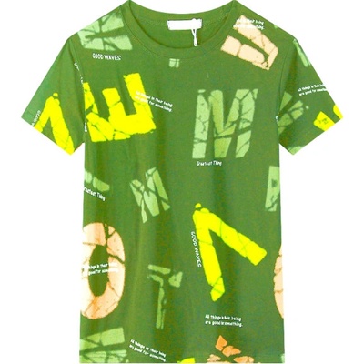 KUGO Chlapecké tričko MC9876, khaki