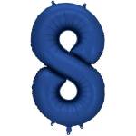 Party Deco Фолиев Балон - Цифра, 86 см, Тъмносин - 8 (fb1s-8-074)