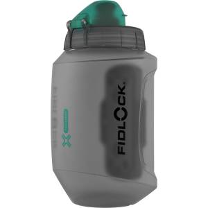 FIDLOCK Бутилка за велосипед Fidlock TWIST bottle 550 Antibacterial + Bike Base Cycling water bottles - transparent schwarz / hellgrüne Staubkappe - размер 550 ml (510-7539-0111)