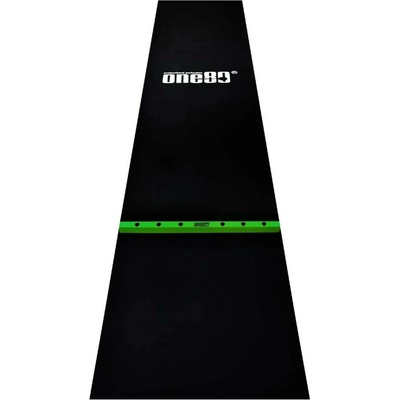 ONE80 Gumený koberec pred terč s drevenou hranicou hodu 62 cm, čierno-zelený