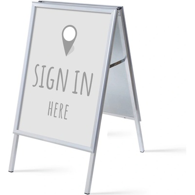 Jansen Display Set reklamního áčka A1, Přihlášení, šedý, anglicky, 639 x 1094 mm – Hledejceny.cz