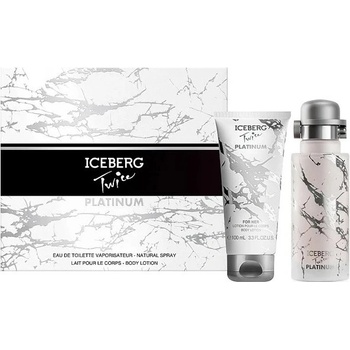 Iceberg Twice Platinum Подаръчен комплект за жени Размер EDT 125 ml + лосион за тяло 100 ml