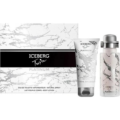 Iceberg Twice Platinum Подаръчен комплект за жени Размер EDT 125 ml + лосион за тяло 100 ml