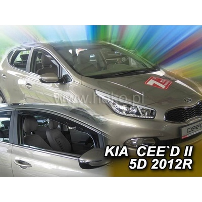 Deflektory Kia Ceed, 2012-2018 predné