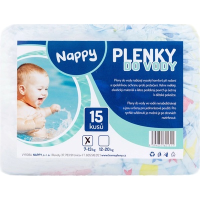 Nappy naťahovacie do vody 7 – 13 kg, 15 ks