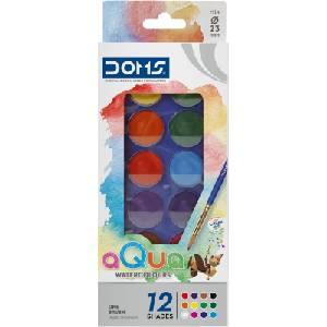 DOMS N80550 Комплект акварелни бои Смес 23 ml 12 бр (N80550)