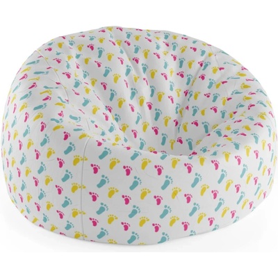 Sablio Sedací vak Cocoon Obtisk nožiček75 x 45 x 35 cm