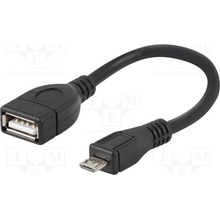 Natec NKA-0614 OTG,USB 2.0, USB A zásuvka,USB B micro vidlice, 0,15m