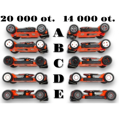 Topautodrahy.cz TYP 1 Univerzální podvozek pro ITES GONIO retro autíčka 14 000 20 000 ot. 14 000 otáček