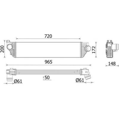 Chladič turba MAHLE CI 669 000P (CI669000P)