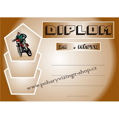 VIZINGR Motokros diplom A4 č.68