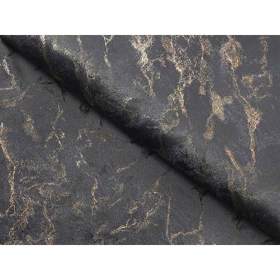 Škodák Dekorační látka MARBLE - tmavě šedá - metráž šířka 280 cm