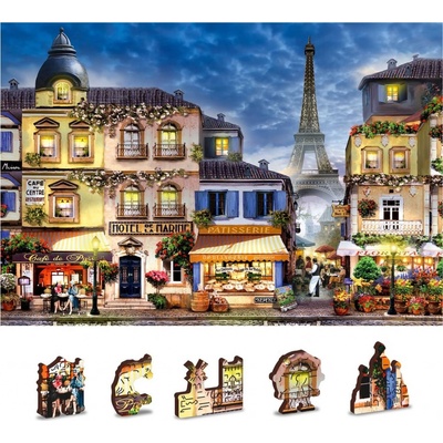 WOODEN CITY Dřevěné Snídaně v Paříži 2v1 150 dielov EKO