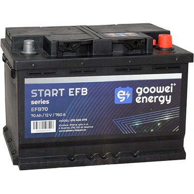 GOOWEI ENERGY 12V 70Ah 760A EFB70
