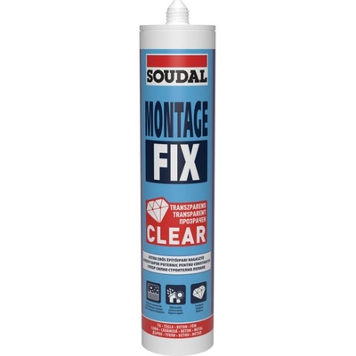 Soudal Монтажно лепило SOUDAL, Montage FIX Clear, 280 ml (SDL 145817)