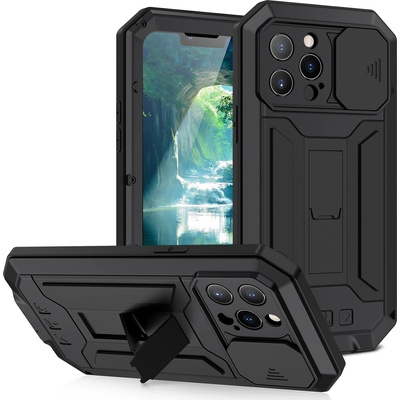 Apple iPhone 13 Pro Max Удароустойчив, Влагоустойчив R-Just Калъф и Протектор