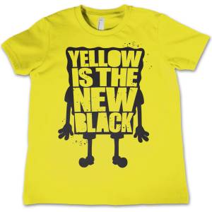 HYBRIS детска тениска SpongeBob Squarepants - Yellow Is The New - Black - HYBRIS - NIC-12-SB005-H54-6