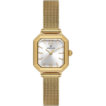Daniel Klein DK. 1.13945-3 Дамски часовник, златист | Premium серия | Сив циферблат, Стоманена верижка