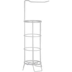 Premier Housewares Бяла поставка за тоалетна хартия от неръждаема стомана Linnea - Premier Housewares (1601802)