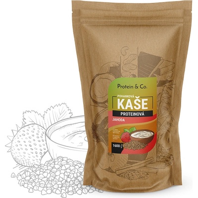 Protein&Co. Proteinové kaše s chia 480 g – Zbozi.Blesk.cz