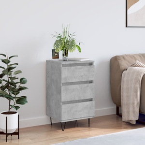 vidaXL Бюфет бетонно сив 40x35x70 см инженерно дърво (831096)