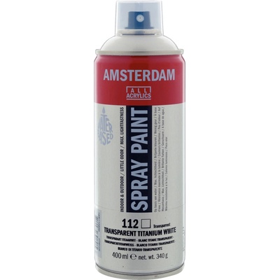 Amsterdam akrylový sprej 400 ml 112 Transparent Titanium White