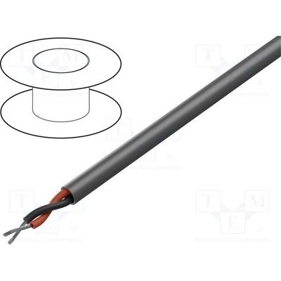 Alpha Wire 79001 SL005 Vodič EcoFlex 2x20AWG nestíněný 600V 30,5m Cu lanko
