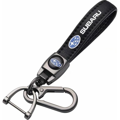 Prívesok na kľúče SUBARU čierna koža