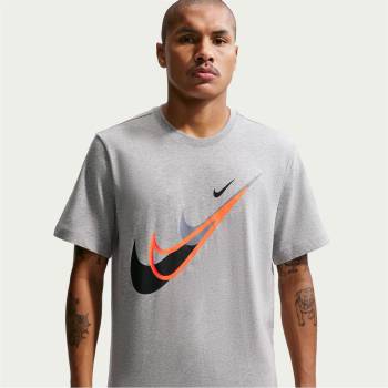 Nike Тениска Nike Men's T-Shirt - Grey Swoosh