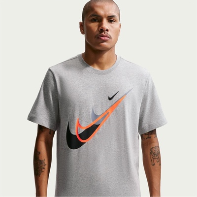 Nike Тениска Nike Men's T-Shirt - Grey Swoosh