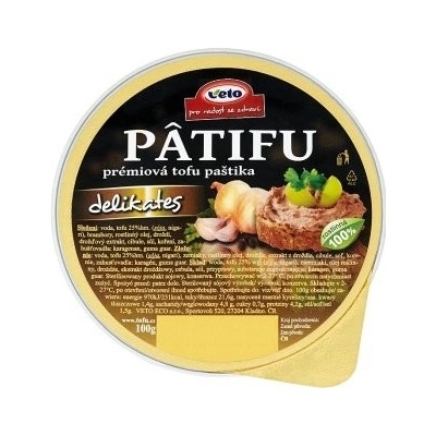 Veto Patifu Paštika tofu delikates 100 g – Zbozi.Blesk.cz