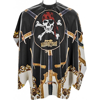 Barbertime Barber Sworded Cape barber plášť pirátská šavle černý