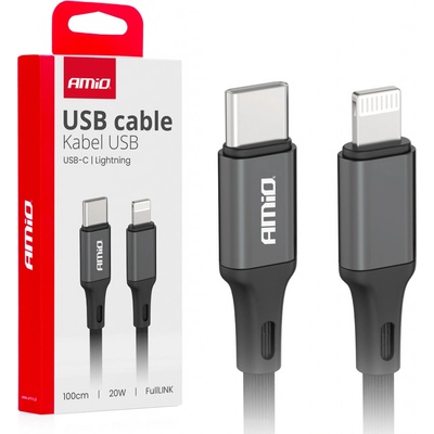 FullLINK AMIO-03904 USB-C na Lightning 20W, 100cm