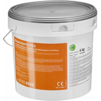 Hydroizolace tekutá Bauder LIQUITEC PU-D okenní šedá – 6 kg