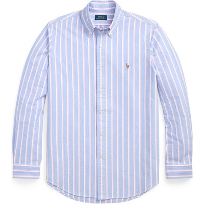 Ralph Lauren Риза с дълъг ръкав Polo Ralph Lauren Men's Long Sleeve Oxford Shirt - Blue/Pink