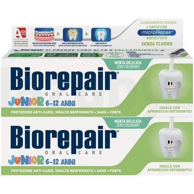 Biorepair Junior 6-12 Mint s mätovou príchuťou 75 ml