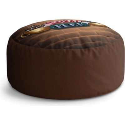 Sablio Taburet Circle Seriál přátelé CENTRAL PERK Cihly: 40x50 cm