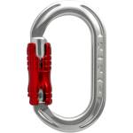 DMM Карабинер за екипировка Dmm XSRE Locksafe Gear carabiner - Silver / Red - размер 35 x 60 mm (324-0070-0311)