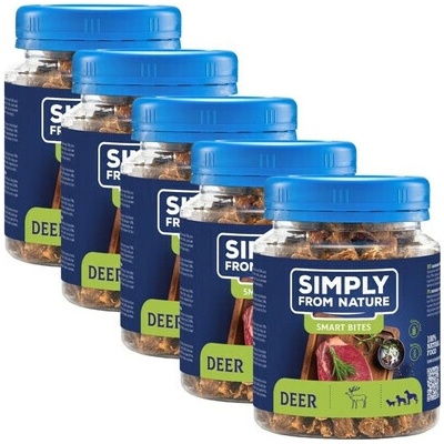 SIMPLY FROM NATURE Smart Bites Tréningové maškrty z jelenieho mäsa 5x 130 g