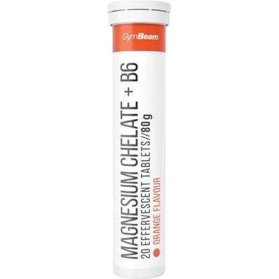 GymBeam Magnesium Chelate + B6 [20 разтворими таблетки] Манго