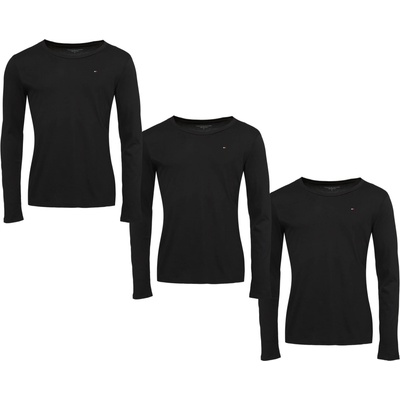 Tommy Hilfiger Essentials 3P LS čierne