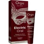 Orgie Electric Oral - блестящ гланц за устни с гъделичкащ ефект - ягода (10 ml) - lovesexshop