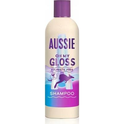 Aussie Oh My Gloss Shampoo šampon pro lesk a hebkost vlasů 300 ml