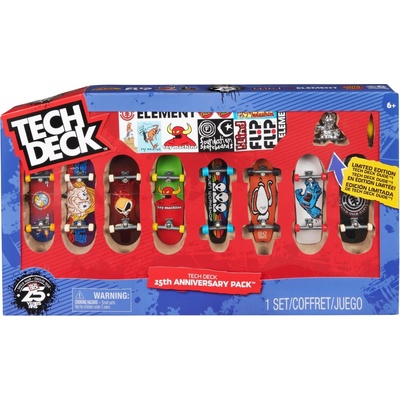 Tech Deck 8 balení k 25. výročí Tech Deck