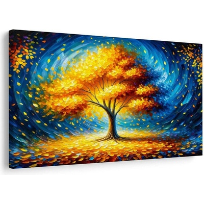 Obraz zářivý strom života v noci - 60x40